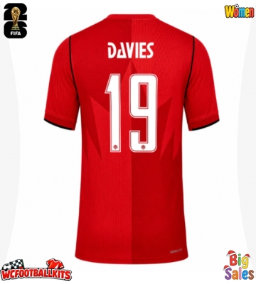 Canada Alphonso Davies #19 Replica Home Stadium Shirt for Women World Cup 2026 Short Sleeve
